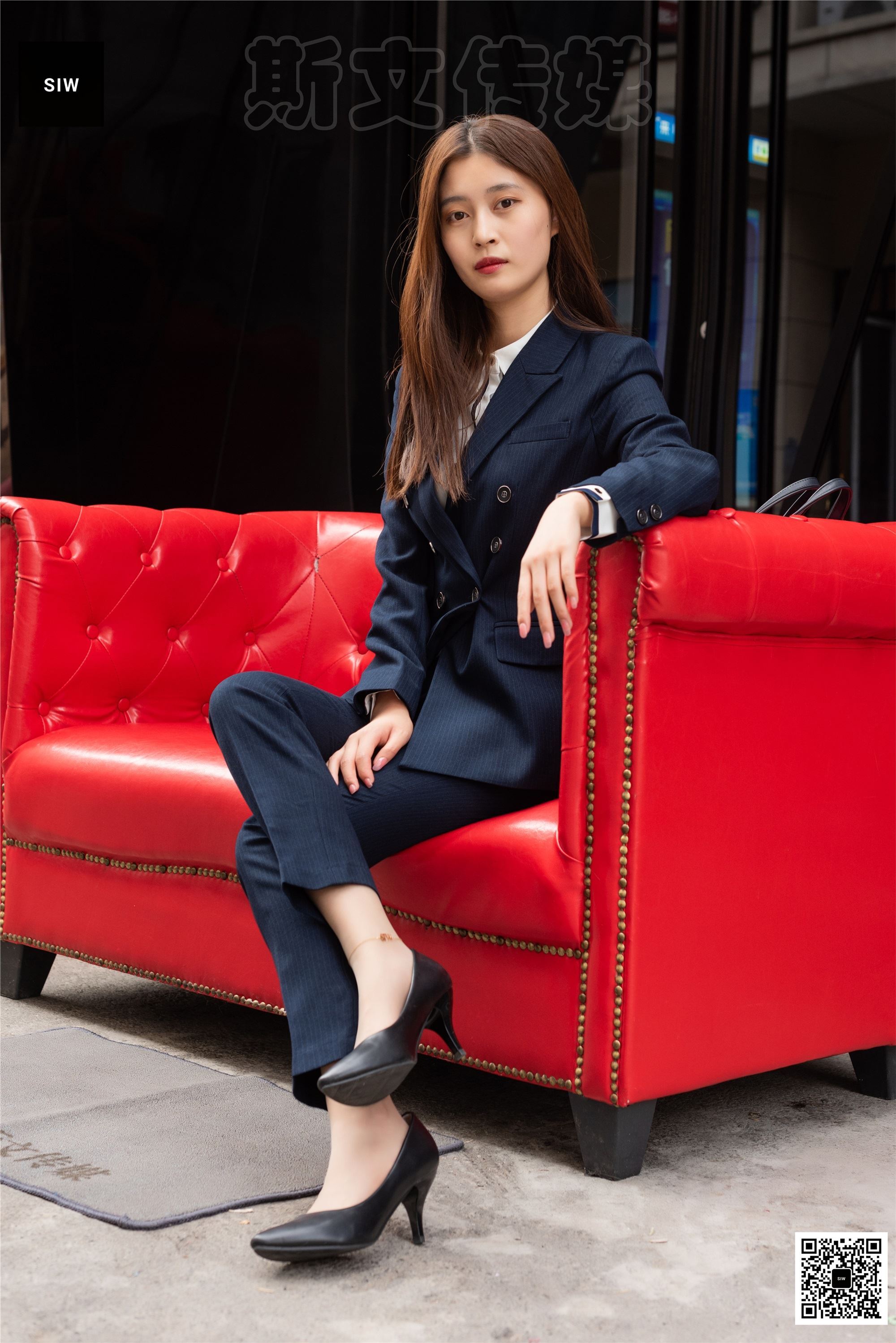 SIW斯文传媒 055 时尚气质OL职业双排扣西装制服 - 甄珍